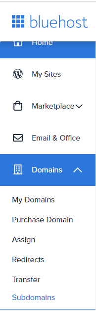 sub-domain