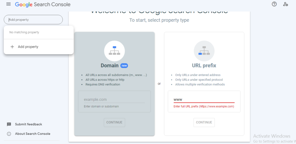 submitting website