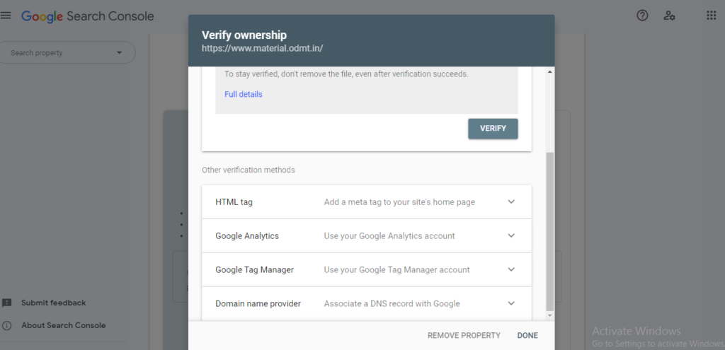 verifying ownership
