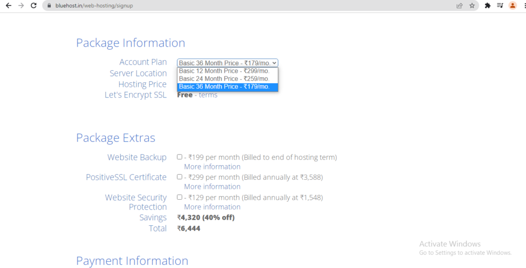 bluehost hosting