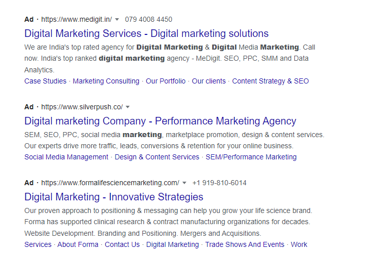 search ads